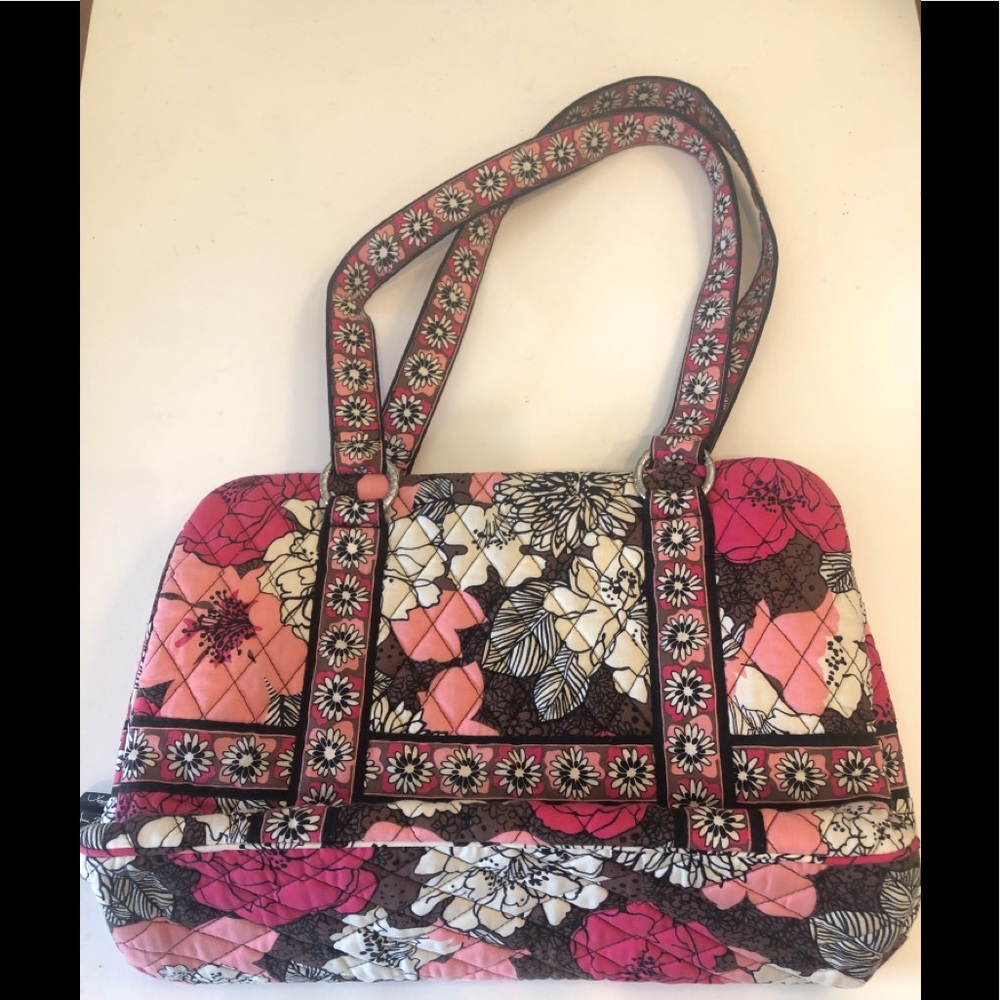 VERA BRADLEY Pink and Brown Bag